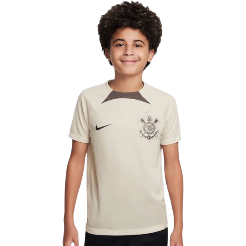 Camisa de treino Nike Corinthians ACD Pro 2024 infantil - bege/pto