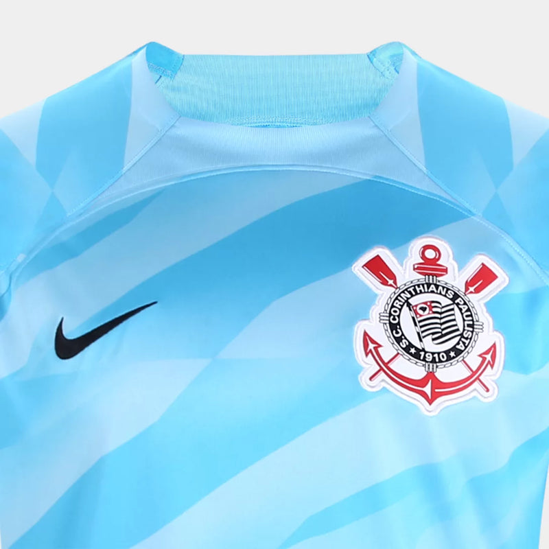 Camisa Goleiro Corinthians 23/24 s/n° Torcedor Nike Masculina - Azul